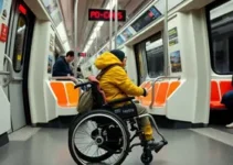 cadeira de rodas no metrô