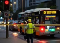 executado em ponto de ônibus