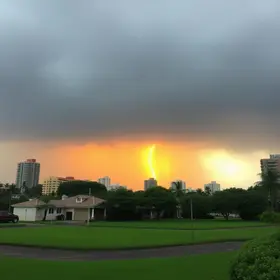 alerta amarelo de tempestade