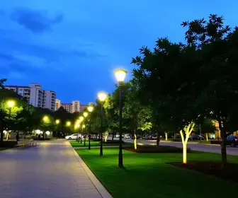 nova iluminação Parque dos Paturis